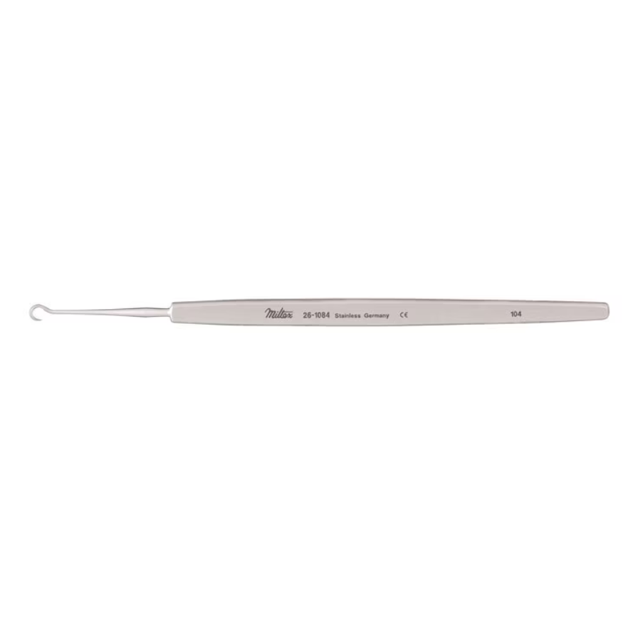Miltex MilFREER Skin Hook. 6", SHARP, Double Prong, 2.0mm Wide
