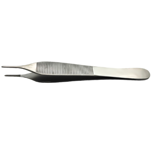 Adson Forceps, Cross Serrated, 4-3/4", Raised Platform - Premium Quality