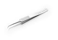 SWISS Jeweler Forceps, Style 5S, 6mm Angled, Serrated Handle, 4-3/8" (11.2cm)