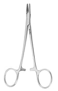 Miltex BAUMGARTNER Needle Holder, 5-1/2" (14 cm), serrated jaws, Tungsten Carbide jaws