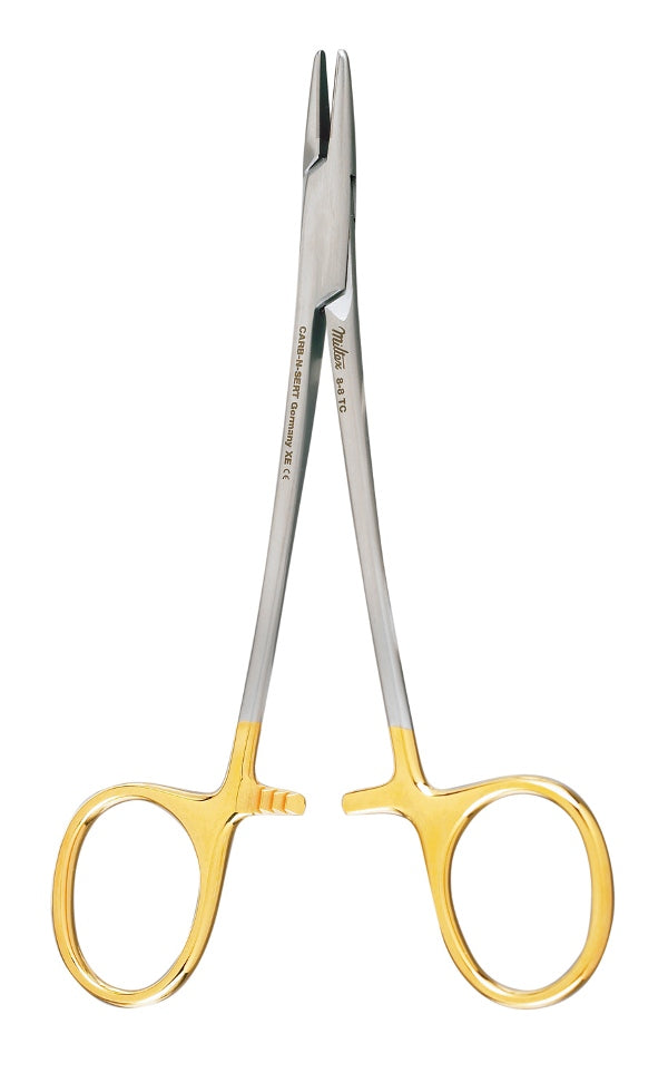 Miltex HALSEY Needle Holder, smooth jaws, standard pattern