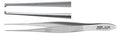 Miltex Iris Tissue Forceps, 4" (10.2 cm), 1 X 2 teeth, straight, extra delicate pattern, 0.5 mm wide tips