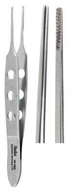 Miltex BISHOP-HARMON Dressing Forceps, 3-3/8" (8.6 cm), fine cross serrated tips 0.5 mm wide