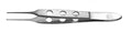 Miltex Bishop-Harmon Iris Tissue Fcps 1x2 Standard Teeth, 3-1/4" (83mm) length, 0.6mm Jaw