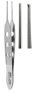 Miltex BISHOP-HARMON Tissue Forceps, 3-3/8" (8.6 cm), standard 0.7 mm 1 X 2 teeth
