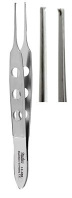 Miltex BISHOP-HARMON Tissue Forceps, 3-3/8" (8.6 cm), standard 0.7 mm 1 X 2 teeth