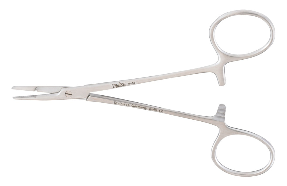 Miltex OLSEN-HEGAR Needle Holder with Suture Scissors, 4-3/4" (12.1 cm), serrated jaws