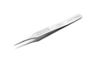 SWISS Jeweler Forceps, Style 5 Straight, Serrated Handle, 4-3/8" (11.2cm)