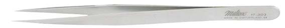 Miltex SWISS Jeweler Forceps, Style 3 Straight, Narrow, Fine, 4-3/4" (12.1cm)
