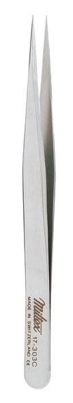 Miltex SWISS Jeweler Forceps, Style 3C, Narrow, Fne, 4-3/8" (11.2cm)