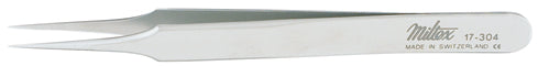 Miltex SWISS Jeweler Forceps, Style 4, Narrow, Fine, 4-3/8" (11.2cm)