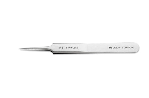 SWISS Jeweler Forceps, Style 5-F, Super Fne, 4-3/8" (11.2cm)